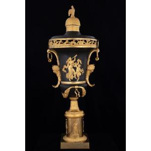 Importante vaso in bronzo, Russia, inizio del XIX secolo