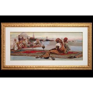 Ramon Tusquets y Maignon (1837- 1904), “Sulla terrazza”, 1870