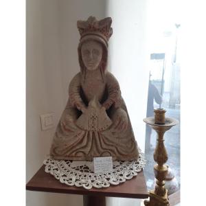 Madonna And Child In Sandstone
