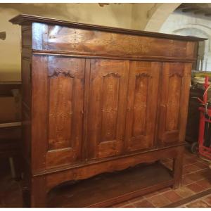  Closed Bed With Ebene Marquetry Probable Origin La Rochelle