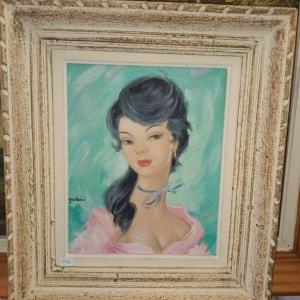 Oil On Canvas In The Taste Of Jean-gabriel Domergue
