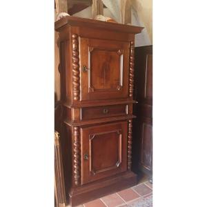 Standing Man With 2 Doors And A High Period Drawer In Walnut