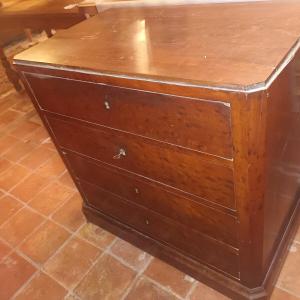 Small Louis Philippe Commode In Mahogany Veneer