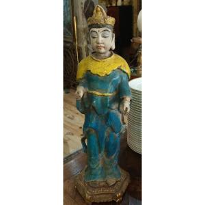 China: Large Terracotta Goddess Statue 18th Century