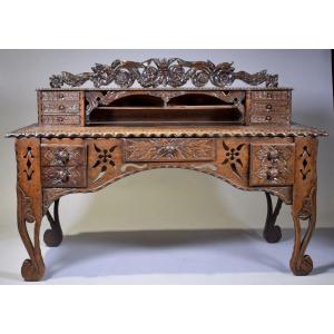 Very Rare Black Forest Desk Late 19th Century 