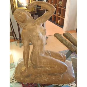 De Ronnens, Large Terracotta Representing A Female Nude 