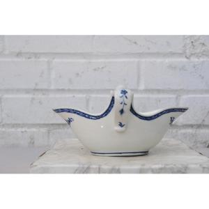 Tournai Porcelain Sauceboat Fly Decor