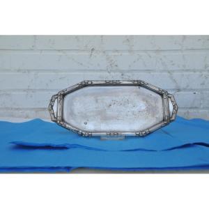 Art Deco Silver Metal Display Stand