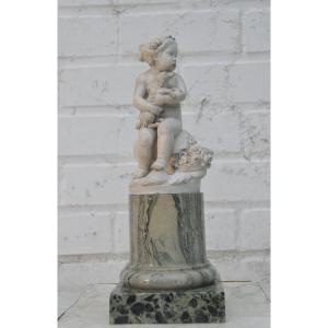 Girl With A Dog, Signed Etienne Falconet, Dated 1763