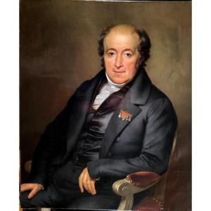 Antoine Van Ysendyck (1801-1875) Portrait Of The Painter Mathieu Ignace Van Bree (