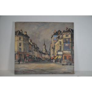 "the Barrier Of Saint Gilles". Signed P. Volckaert. Belgian School. 