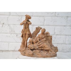 Terracotta Group From The Louis XVI Period