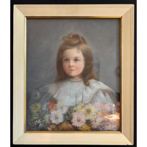 Pastel Representing A Young Girl