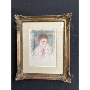 Pastel And Pencils On Photographic Paper After Renoir; Apocryphal Signature