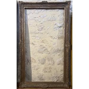 Important Late 19th Century Regency Style Frame In Wood And Gilded Stucco