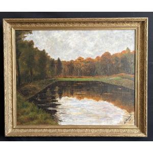 Large Oil On Canvas Signed M Rousset And Dated 33