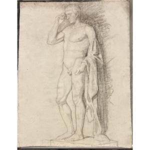  Drawing From The Early 20th Century Representing A Man's Academy