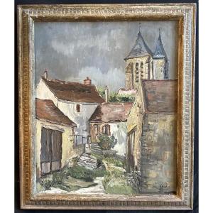 Oil On Canvas Signed Christian Pruvot, Mid-20th Century; Exposure Stamp On The Back