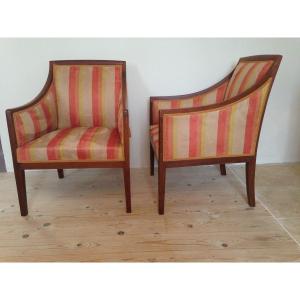Pair Of Armchairs In The Taste Of Jean Michel Frank 1940
