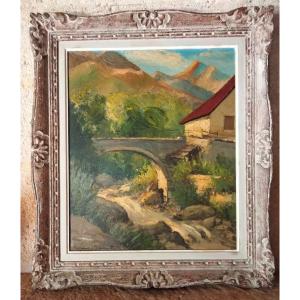 Painting Suzanne Desmarets - Bridge On The Var