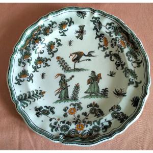 Plate With Grotesques Moustiers XVIIIth