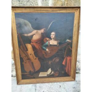 Painting After Carlo Saraceni - St. Cecilia And The Angels