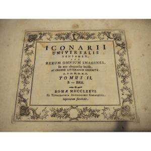Book - Iconarii Universalis Tentamen Sed Rerum Omnium Imagines / Maignan 1776