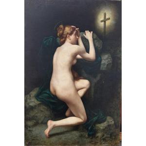 Painting By Georges Hébert - Maria Magdalena 1880