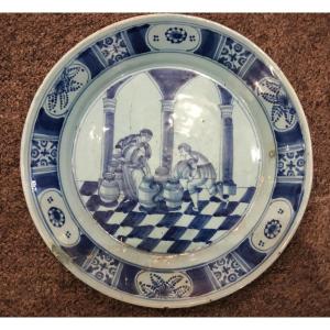 Plate Francfort - Les Noces De Cana 17th Century