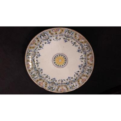 Plate Bordeaux Hustin Decor Rouen From Pierre Chapel Eighteenth