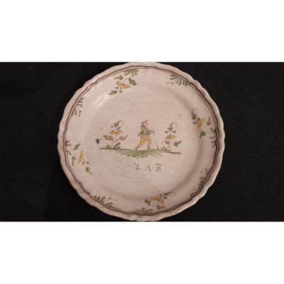 South West Patronymic Plate Moncaut XVIIIth