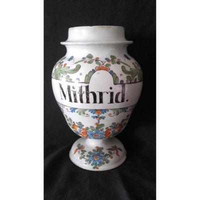 Pharmacy Pot Faience Bordeaux Hustin XVIII