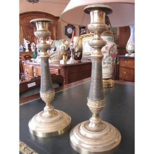 Pair Of Restoration Candlesticks
