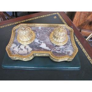 Gilt Bronze Inkwell
