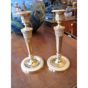 Pair Of Empire Candlesticks