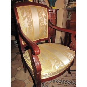 4 Mahogany Armchairs