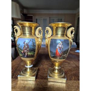 Pair Of Emire Vases