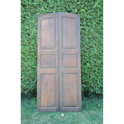 Pair Of Counter Shutters In Walnut