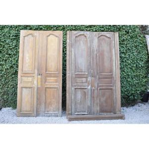 Old Louis XV Double Sided Communication Doors To Restore