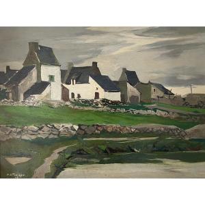 Pierre Théron, The Village Of Roffiat, The Salt Marshes. Guérande, La Baule, Batz