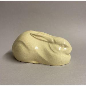 Art Deco Crackled Hare Or Rabbit. Goldscheider, Evolution
