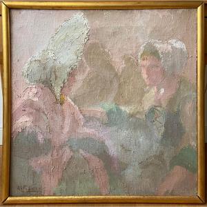 Gil Franco, The Two Women With The Headdress. Boulogne-sur-mer And Le Portel