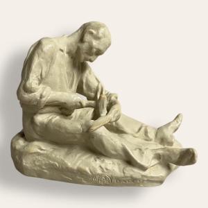 Jules Dalou, And Sèvres. The Sharpener Of Fake Stoneware From Sèvres