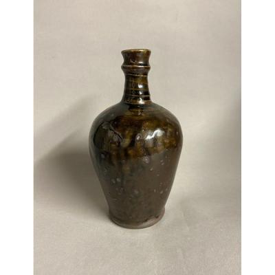 Pierre Digan Bottle, La Borne. French Art Pottery