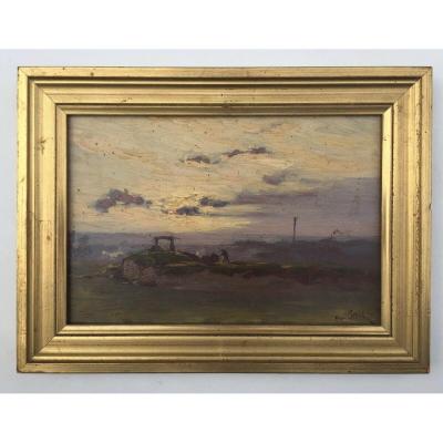 Henri Saintin. Les Carrières à Arcueil Near Paris. Careers At Mushrooms?