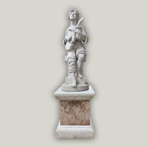 Large Marble Sculpture Signed E.mannini 1887