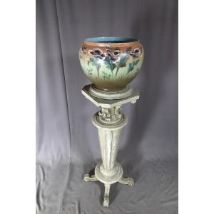 Large Art Nouveau Flowerpot