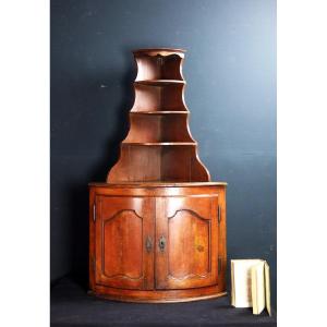 Corner In Walnut Louis XV Style