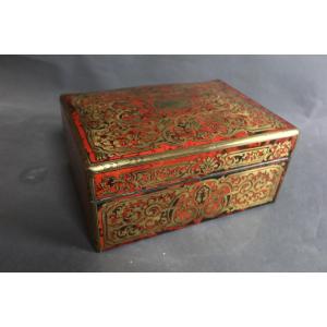 Box In Boulle Style Marquetry XIX