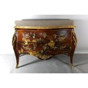 Lacquer Commode Signed Comelli Walter